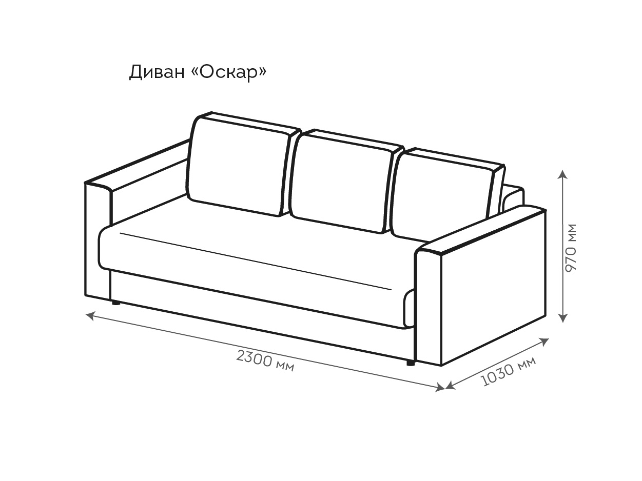 Купить диван оскар прямой в Ижевске недорого. Прямые еврокнижка от  производителя Редмисон